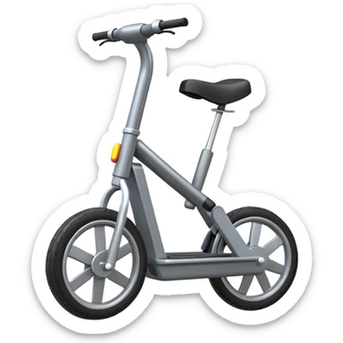 an emoji of an elctronic unicycle in a format 128 pixel by 128 pixels sticker