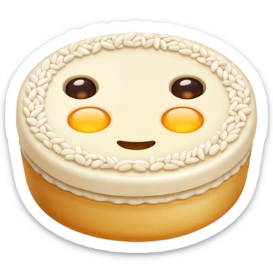 Okay, take the eggs out of that picture and put rice cakes in it. sticker