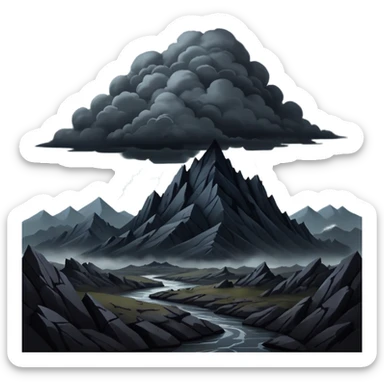 Dark Gloomy beautiful edgy aesthetic full scenic SCENERY sticker