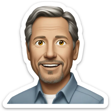 Larry Ellison in a Shirt  sticker