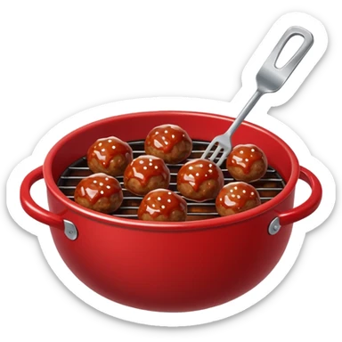 barbecue meatball sticker