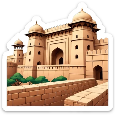 agra fort sticker