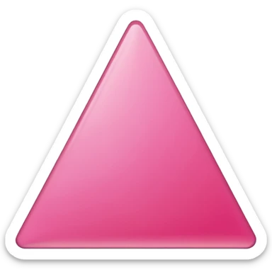 pink triangle with a subtle shadow sticker