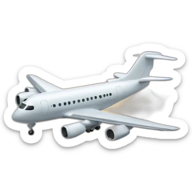 Avion en train d’atterrir sticker