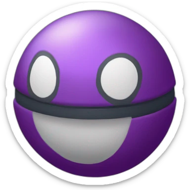 Midnight Ball (a Poké Ball specially designed to capture Dark-type Pokémon) sticker