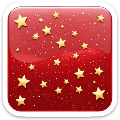 red glitter anonymous sticker