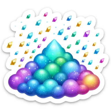 tiny sparkling glitter dust scattered in the air, shining brightly, floating and spreading. Glossy, smooth, soft shadows, white background.



 sticker