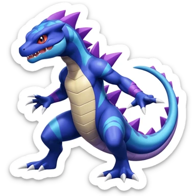 Inteleon-Feraligatr-Greninja-fusion (full body) sticker
