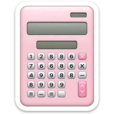 Pale Pink E-Tax Invoice Calculator sticker