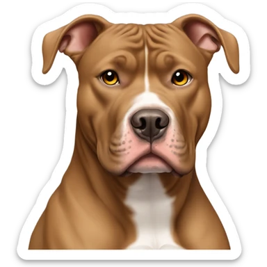 Extra large pitbull tan colour  sticker