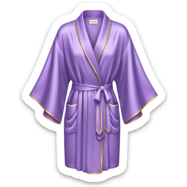Light purple silk robe sticker