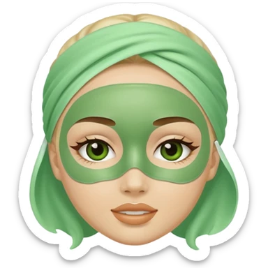 Skincare mask sticker