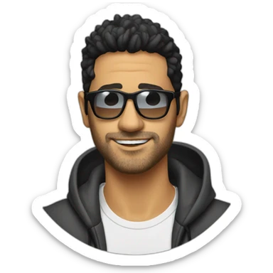 Dj Moreno con lentes 27 anos de edad  sticker