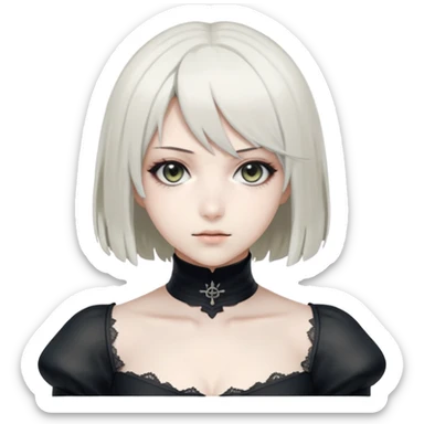 sexy 2b from nier automata sticker