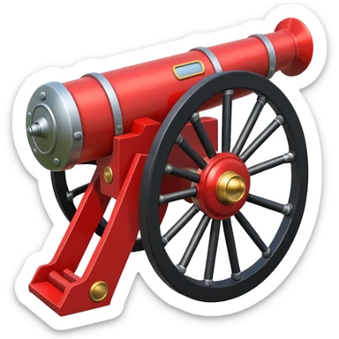 Arsenal football club cannon with a shield sticker