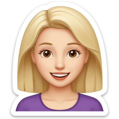  a woman totally happy sticker