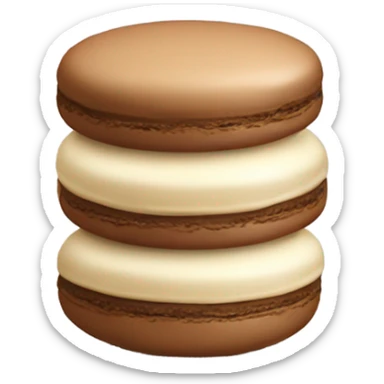 macaroons vanilla sticker