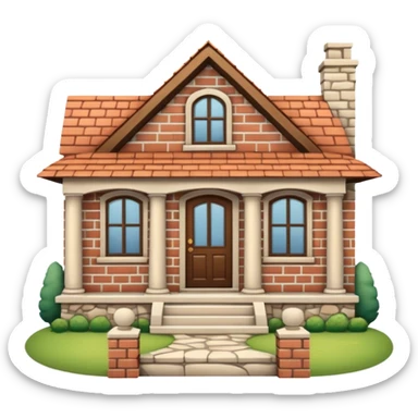 house no trees  not wooden like cartoonish almost only the front sticker