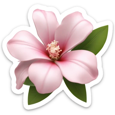 Light pink tropical flower sticker