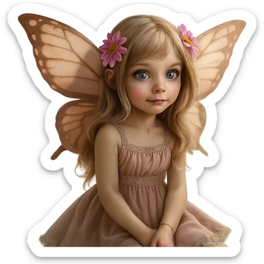 Remove the background and keep only Fluttershy in a realistic style, preserving transparency. Focus on realistic details and natural colors for Fluttershy. sticker