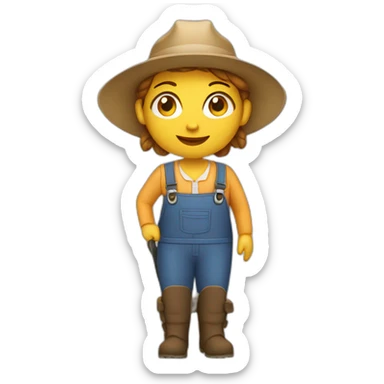 Woman Farmer sticker