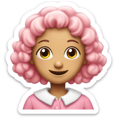 Cute pink driedel for Hanukkah  sticker