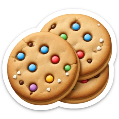 a pair of cookies without Chocolate sticker