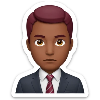 A maroon architect sticker