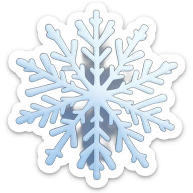 snowflake sticker