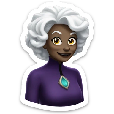 Ursula the sea witch sticker