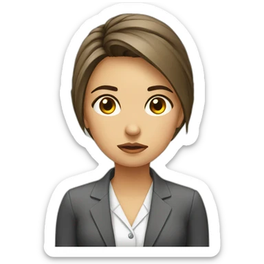 marketer-girl-office-sad sticker