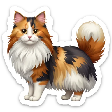 caalico norwegian forest cat sticker