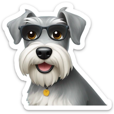 Zwergschnauzer at a VW California Ocean sticker