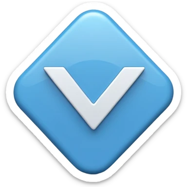 A blue 🔵 tick ✔️mark emoji which is used in tik tok for big celebrates sticker