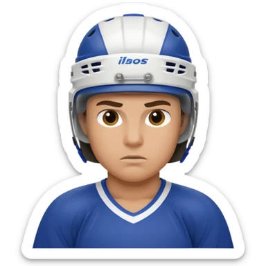 hockey player sticker
