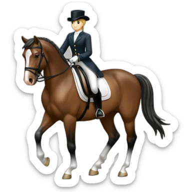Cheval de dressage sticker