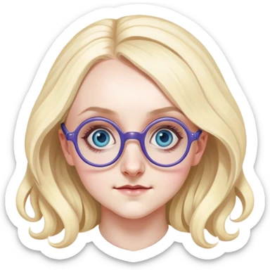 Evanna Lynch is Luna Lovegood in harry potter sticker