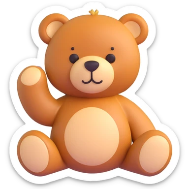 teddy bear sticker