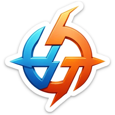 je voudrais un symbole HP (Heatlh) un SPEED, un FORCE/POWER, un KI dans le thème de DBZ sticker