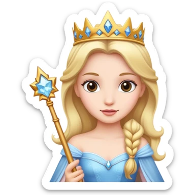 Princess with a wand sticker