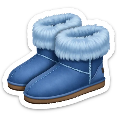 UGG slippers blue sticker