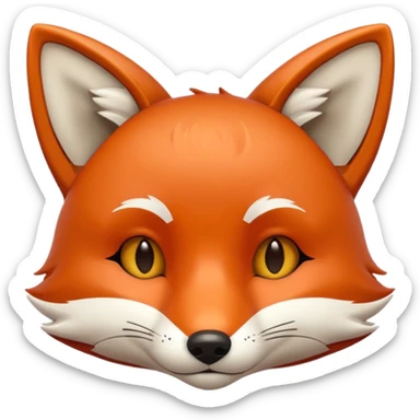 A fox head with heart eyes
The second one should be a fox that is laughing
The third one should be a fox with an athletic body that shows strength, for example
The fourth one should be a fox head that is sleepy and relaxed
The fifth one should be sad with teary eyes sticker