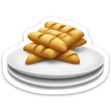 a plate of cooked wheat with 1 cross in the middle sticker