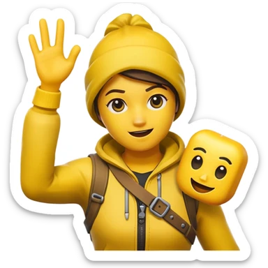 Create a Fortnite default doing the L emote as a emoji sticker