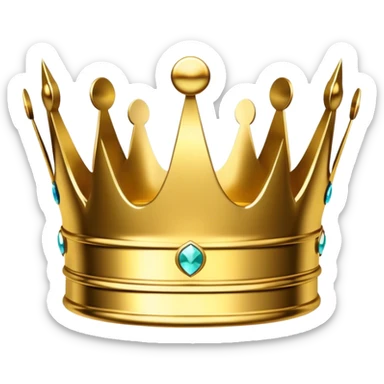 Glitched crown sticker