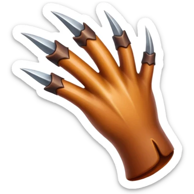 Garra de animal com unhas afiadas  sticker