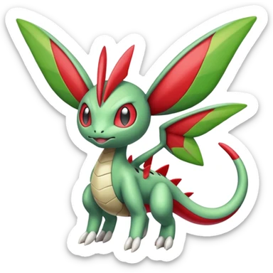 Meloetta-Flygon-Vibrava-Genesect-Gatomon-Pteromon-hybrid sticker