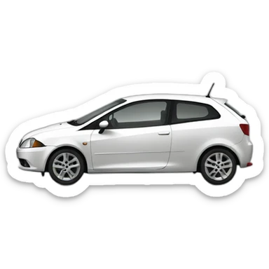 White Seat ibiza 2005 model sticker