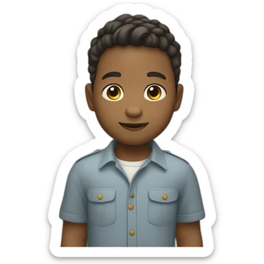 un petit garçon qui sourit  sticker