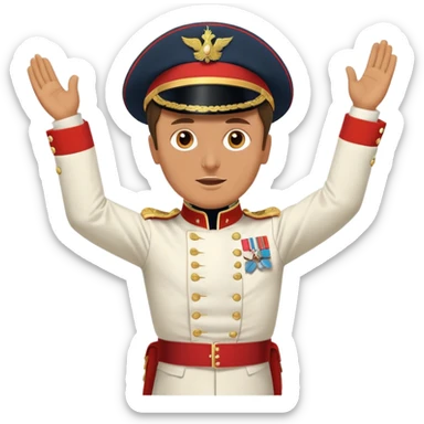 Napoleon Bonaparte dancing the Macarena sticker